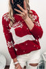 Women's Knitted Long-Sleeved Christmas Jumper Sweater