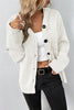 Hooded Single Breasted Drawstring Long Sleeved Top