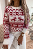 Women's Reindeer Relaxed Christmas Jumper Sweater