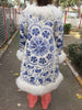 Bohemia Long Sleeves Floral Printed Feathers Warm Cardigan Coats