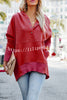 Coffee Perks Cotton Pocketed Henley Hoodie