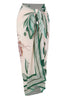 Sling Bow One Piece Swimsuit and Lake Print Skirt