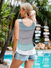 Women's Tank Tops V-Neck Stitching Color Block Loose Tank Top