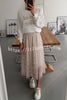 My Darling Dear Tulle Elastic Waist Tiered Midi Skirt