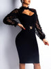 Bohemia Wrap Mesh Hollow See-Through Round-Neck Mini Dresses