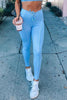 V Lace Up Waist Leggings