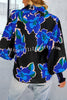 Contrast Unique Print Button Down Long Sleeved Shirt