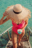 Ripped Hem Wide Brim Hat