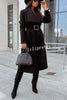 Lilipretty Always A Classic Lapel Belted Midi Coat