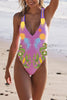 Ethnic Totem Unique Printed Cross-back One-piece Swimsuit