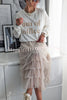 My Darling Dear Tulle Elastic Waist Tiered Midi Skirt