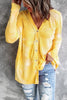 Reverse Tie Dye Button Cardigan
