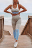 Seamless Color Block Bra Leggings Set