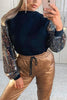 Sequin Puff Sleeve T Shirt