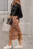 Round Neck Tie Pocket Oversized Shirt