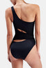 Cut Out One Shoulder Swimwear