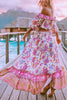 Floral Print Off Shoulder Skirts Set