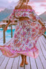 Floral Print Off Shoulder Skirts Set