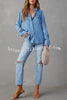 Krissy Denim Pocketed Button Down Relaxed Blouse