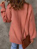 Solid Color Casual Long Sleeve Sweater with Pockets