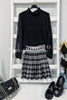 Rooney Pleated Petal Turtleneck Long Sleeve Relaxed Blouse