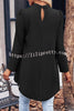 Round Neck Long Sleeve Fake Two Piece Shirt
