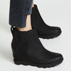 Lydiashoes Women Fashion Chelsea Wedge Boots