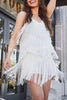 Rodeo Nights Fringed V Neck Mini Dress