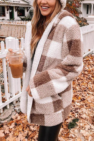 Buffalo Plaid Reversible Sherpa Jacke