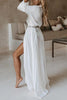 Solid Belted Cover Dress