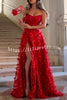 Daydream Off Shoulder Embroidered Tulle Floral Back Lace-up Prom Formal Maxi Dress