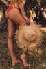 Ripped Hem Wide Brim Hat