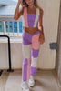 Color Block Patchwork Jeans