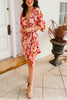 Floral Side Tie Wrap Dress