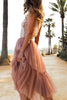Patchwork Gauze Bubble Skirt