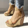 Lydiashoes Sexy Open Toe Back Zipper Wedges