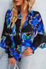 Contrast Unique Print Button Down Long Sleeved Shirt