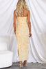 Date Night Strapless Embellished Rose Floral Tulle Split Maxi Dress