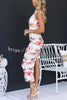 Bloom Now Ruched One Shoulder Stretch Maxi Dress