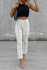 Believe In Me Lace Up High Rise Slim Fit Pants