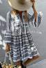 Pay It Forward Embroidered Printed Mini Dress