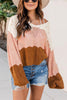 I Need A Latte Colorblock Sweater