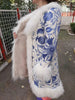Bohemia Long Sleeves Floral Printed Feathers Warm Cardigan Coats