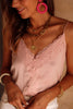 Satin Button Lace Cami
