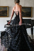 Daydream Off Shoulder Embroidered Tulle Floral Back Lace-up Prom Formal Maxi Dress