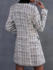 Casual Empire Long Sleeves Buttoned Plaid V-Neck Jackets&Coats