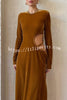 Full of Drama and Sophistication Velvet Side Hip Cutout Slit Maxi Dress