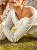 Stylish Long Sleeves Asymmetric Neck Solid Color T-Shirts Tops