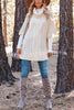 Beside The Fire Cable Poncho Sweater