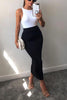 Elastic Skinny Pencil Skirt